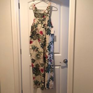 Pantalon Floral Overalls/Jumper